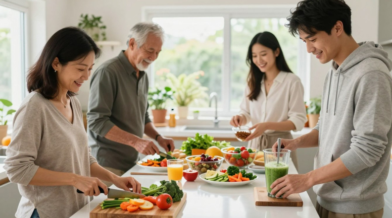 Mẹo chăm sóc sức khỏe hàng ngày với bữa ăn dinh dưỡng cho gia đình